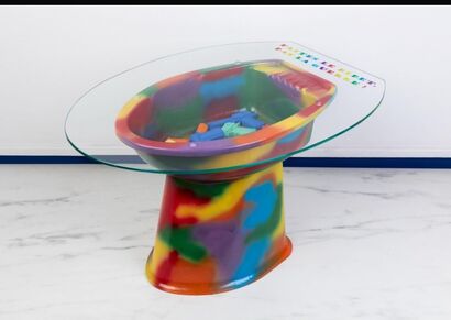 fate il bidet non la guerra - a Sculpture & Installation Artowrk by la principessa sul bidet